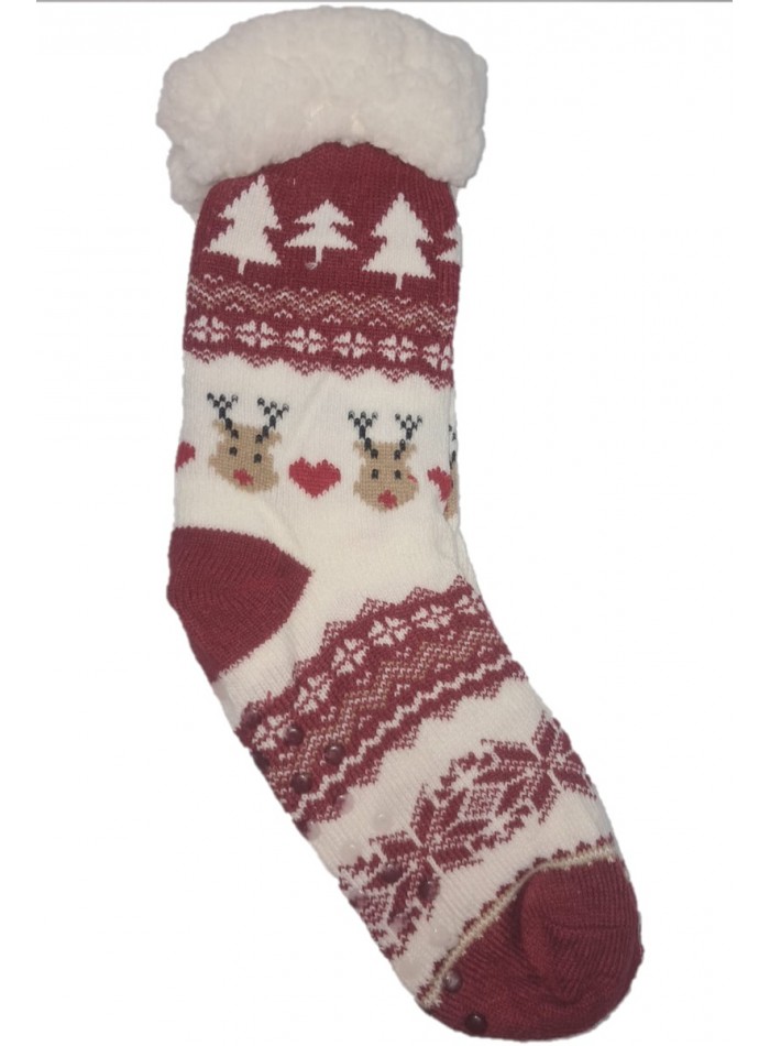 Set sosete imblanite cu motive de Craciun